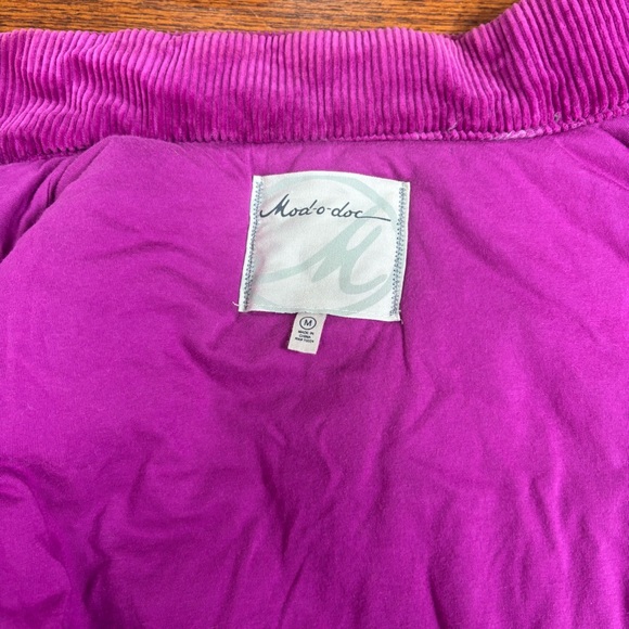 Mod-O-Doc Vintage Corduroy Purple Chunky Vest Women's Size Medium - Picture 5 of 7
